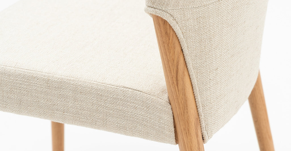 Ronda Dining Chair - Light Oak & Oatmeal - THE LOOM COLLECTION