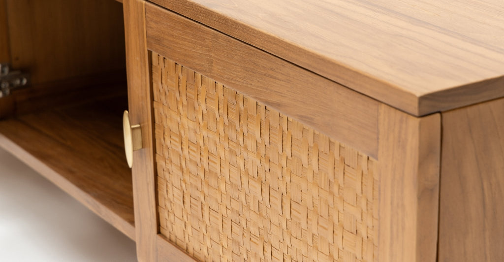 Sato Entertainment Unit - Brown - THE LOOM COLLECTION