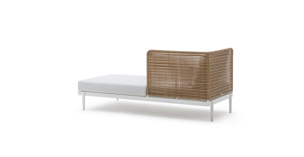 Seville Chaise Left - Stonewhite & Natural - THE LOOM COLLECTION