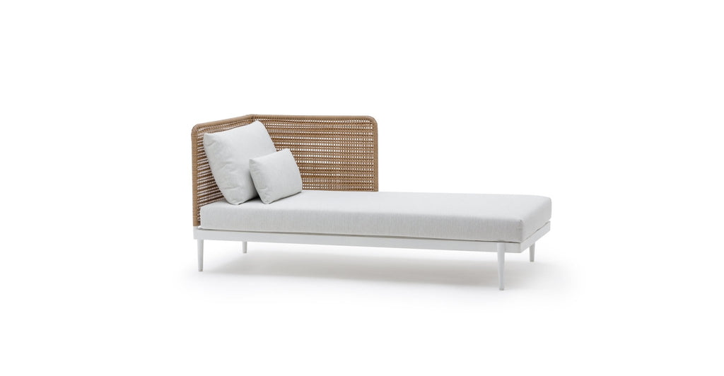 Seville Chaise Left - Stonewhite & Natural - THE LOOM COLLECTION