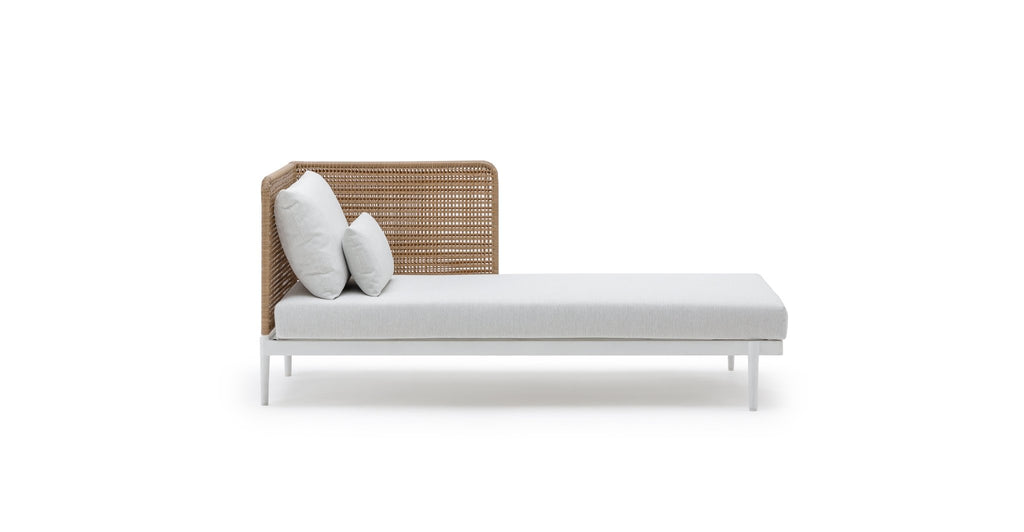 Seville Chaise Left - Stonewhite & Natural - THE LOOM COLLECTION