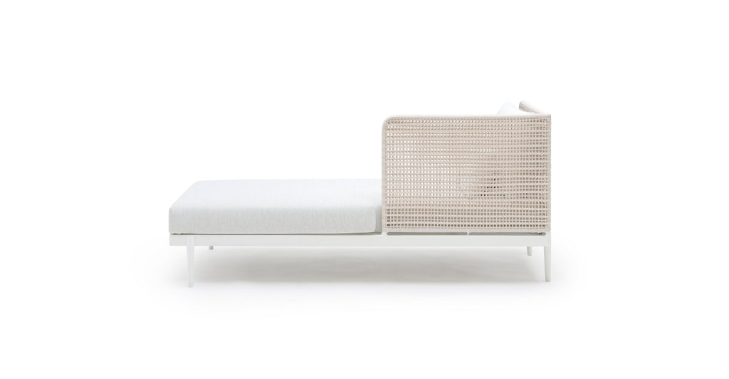 SEVILLE CHAISE LHF - STONEWHITE & CHALK - THE LOOM COLLECTION