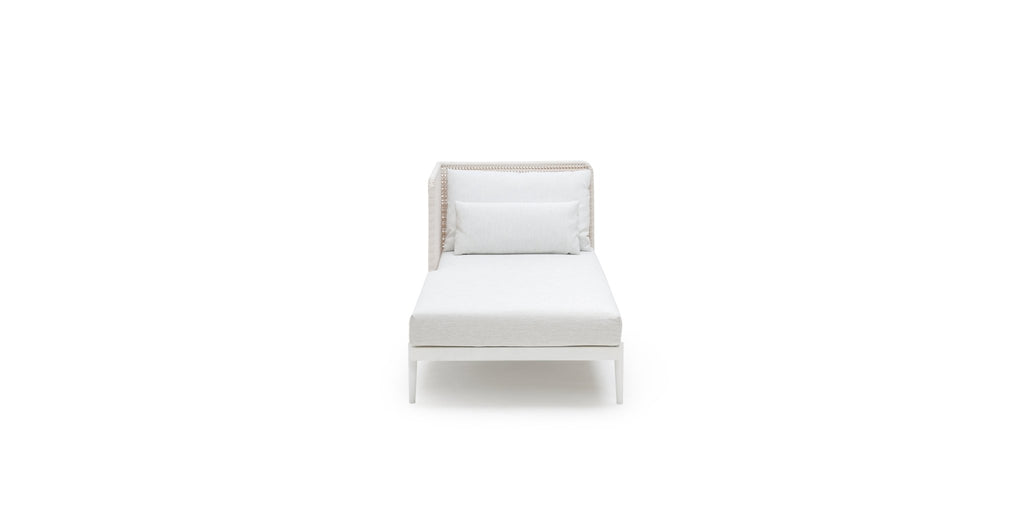 SEVILLE CHAISE RHF - STONEWHITE & CHALK - THE LOOM COLLECTION