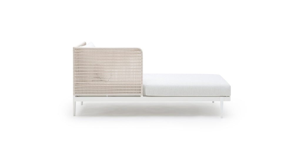 SEVILLE CHAISE RHF - STONEWHITE & CHALK - THE LOOM COLLECTION