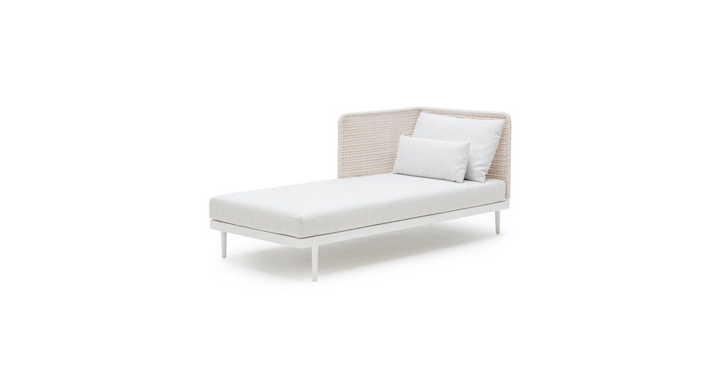 SEVILLE CHAISE RHF - STONEWHITE & CHALK - THE LOOM COLLECTION