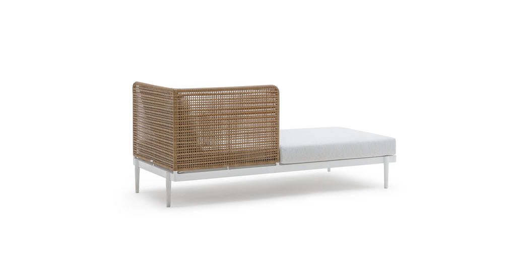 Seville Chaise Rhf - Stonewhite & Natural - THE LOOM COLLECTION