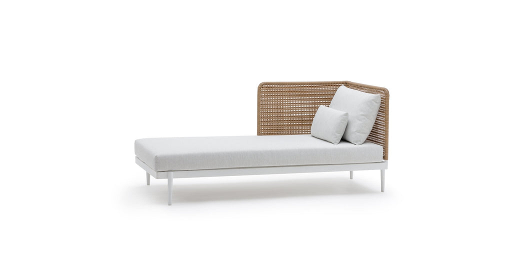 Seville Chaise Rhf - Stonewhite & Natural - THE LOOM COLLECTION