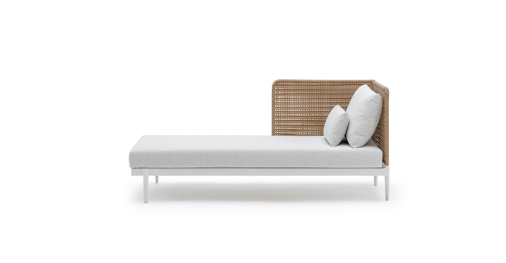 Seville Chaise Rhf - Stonewhite & Natural - THE LOOM COLLECTION