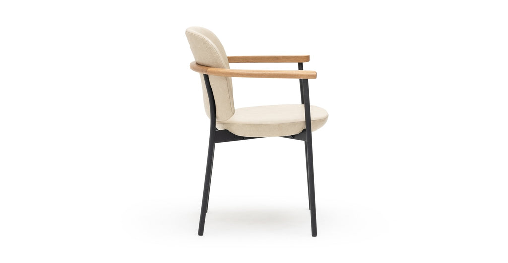 Solace Armchair - Light Oak & Alabama Limestone - THE LOOM COLLECTION