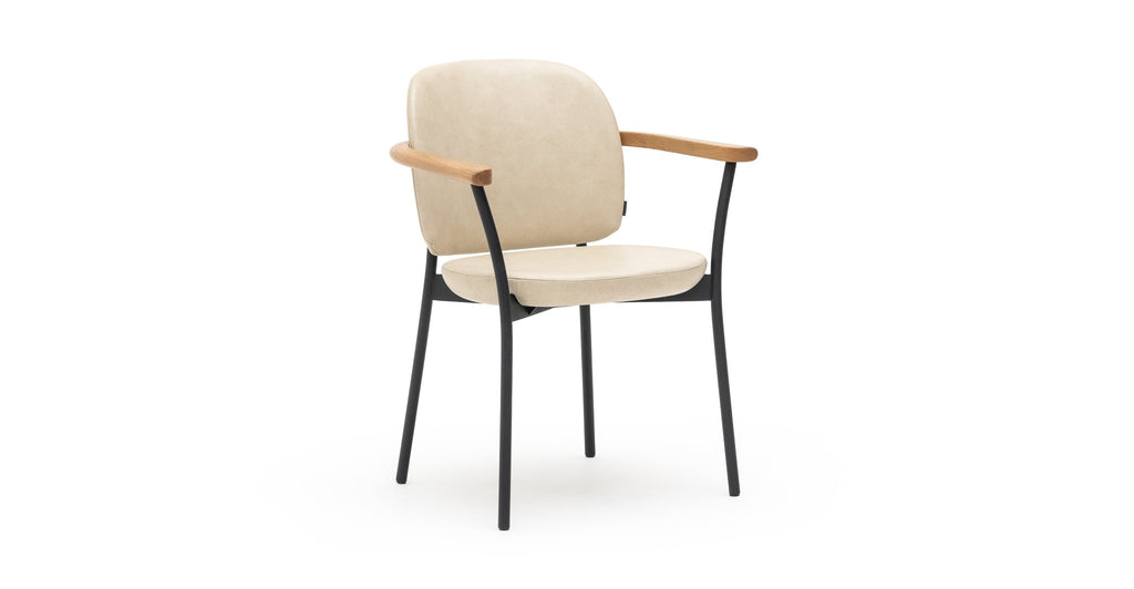 Solace Armchair - Light Oak & Alabama Limestone - THE LOOM COLLECTION