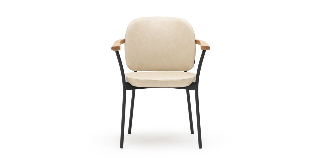 Solace Armchair - Light Oak & Alabama Limestone - THE LOOM COLLECTION