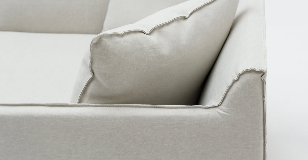 Solara Love Seat - Beige - THE LOOM COLLECTION