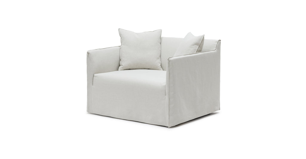 Solara Love Seat - Beige - THE LOOM COLLECTION