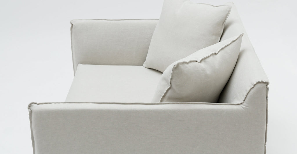 Solara Love Seat - Beige - THE LOOM COLLECTION