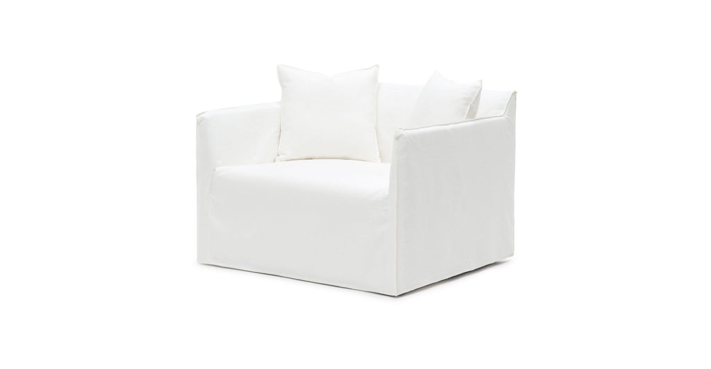 Solara Love Seat - Off White - THE LOOM COLLECTION