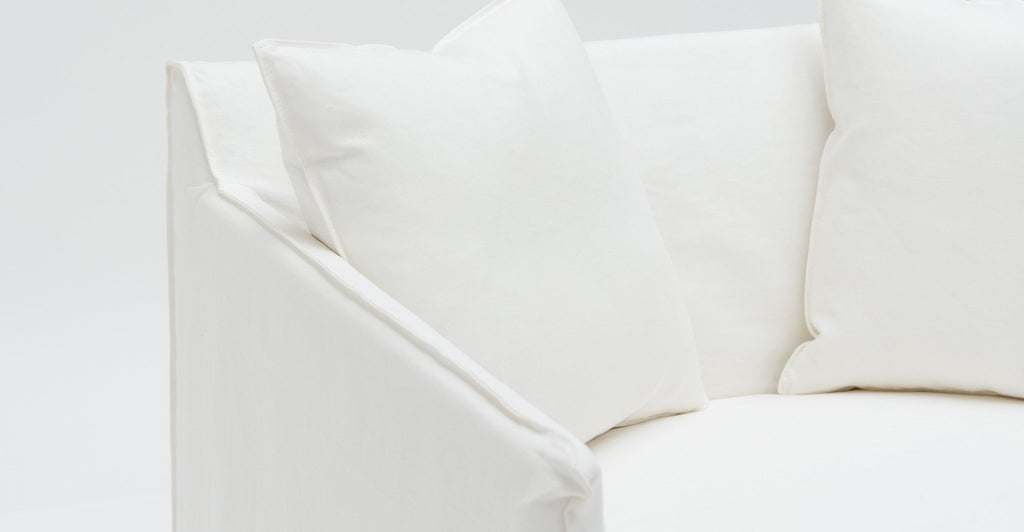 Solara Love Seat - Off White - THE LOOM COLLECTION