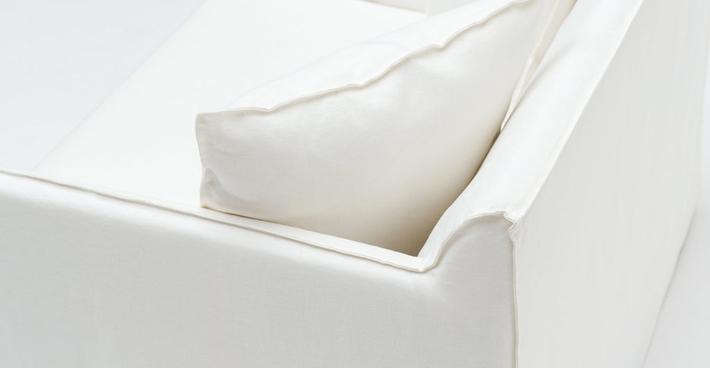 Solara Love Seat - Off White - THE LOOM COLLECTION