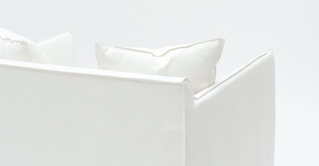 Solara Love Seat - Off White - THE LOOM COLLECTION