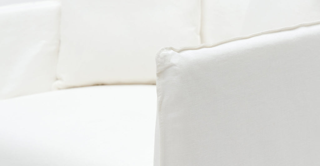 Solara Love Seat - Off White - THE LOOM COLLECTION