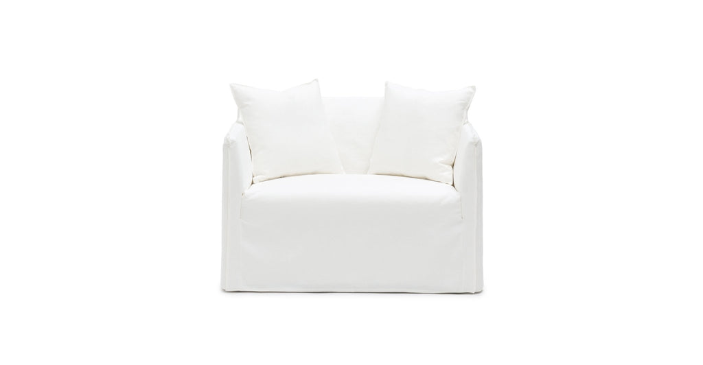 Solara Love Seat - Off White - THE LOOM COLLECTION