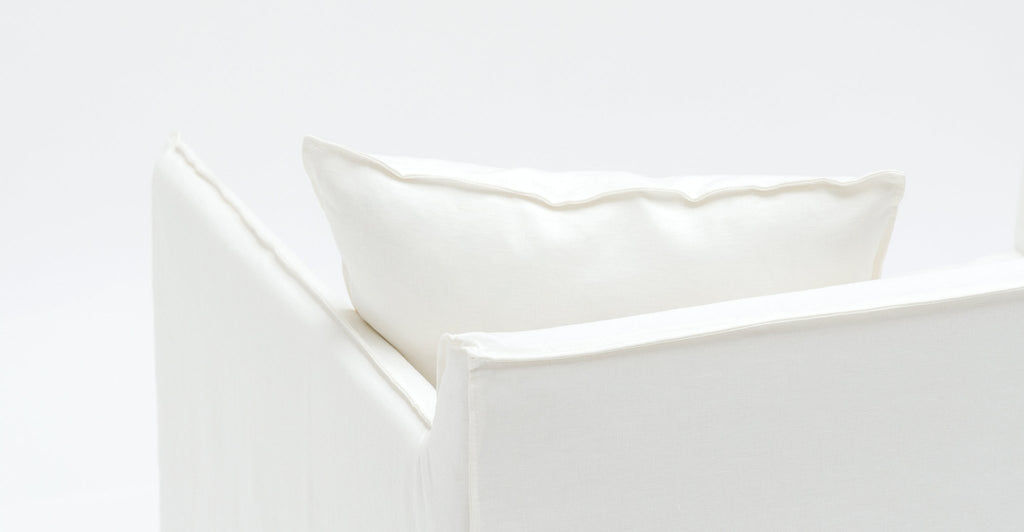 Solara Love Seat - Off White - THE LOOM COLLECTION