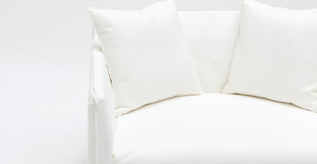 Solara Love Seat - Off White - THE LOOM COLLECTION