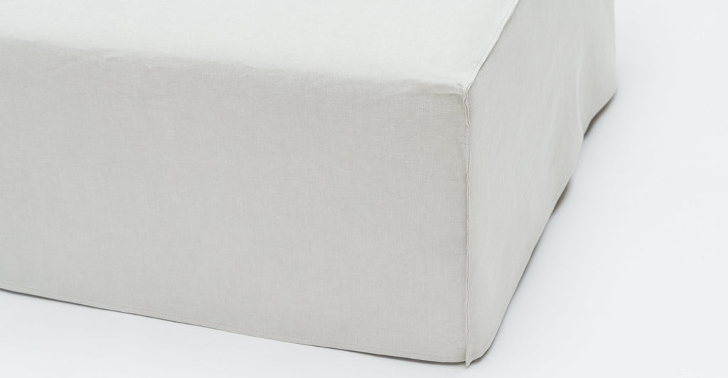 Solara Ottoman - Beige - THE LOOM COLLECTION