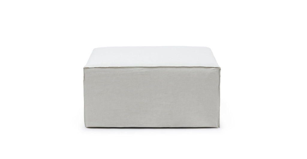 Solara Ottoman - Beige - THE LOOM COLLECTION