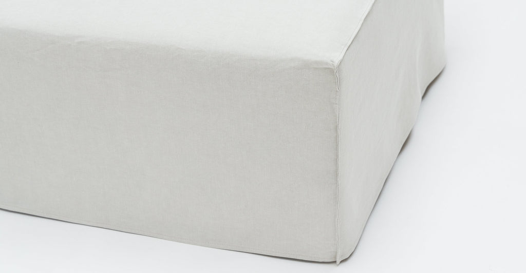 Solara Ottoman - Beige - THE LOOM COLLECTION