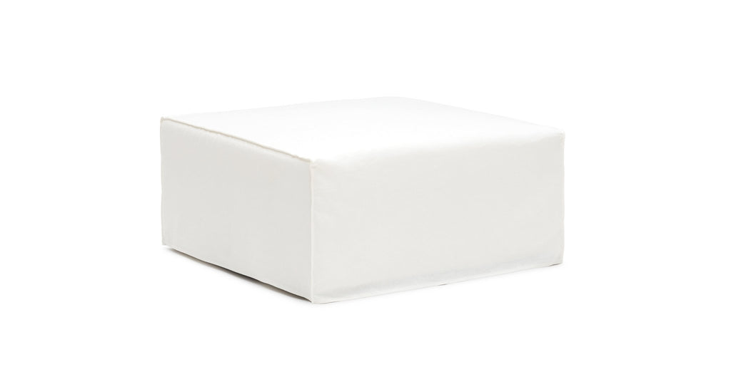 Solara Ottoman - Off White - THE LOOM COLLECTION