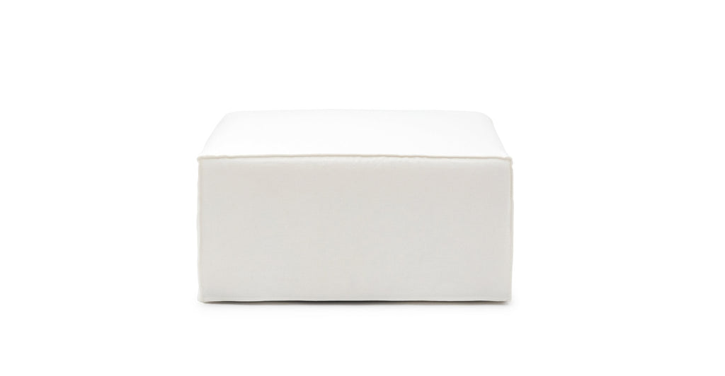 Solara Ottoman - Off White - THE LOOM COLLECTION