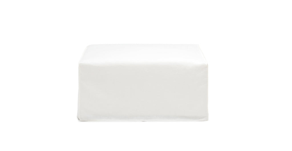 Solara Ottoman - Off White - THE LOOM COLLECTION