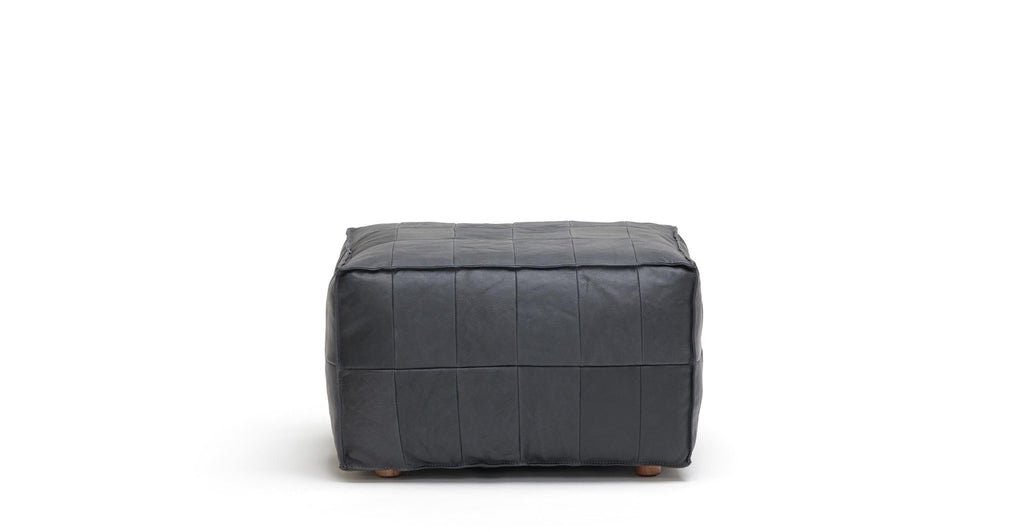 Tanbo Stool - Charcoal Leather - THE LOOM COLLECTION