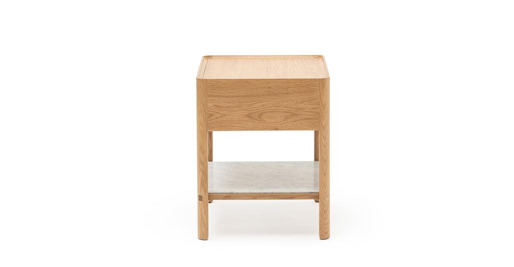 Tye Nightstand 60 - Light Oak & Bianca Carrara - THE LOOM COLLECTION