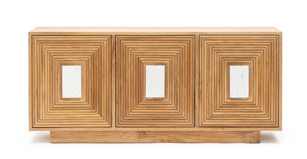 Verona 3 Door Sideboard - Natural - THE LOOM COLLECTION