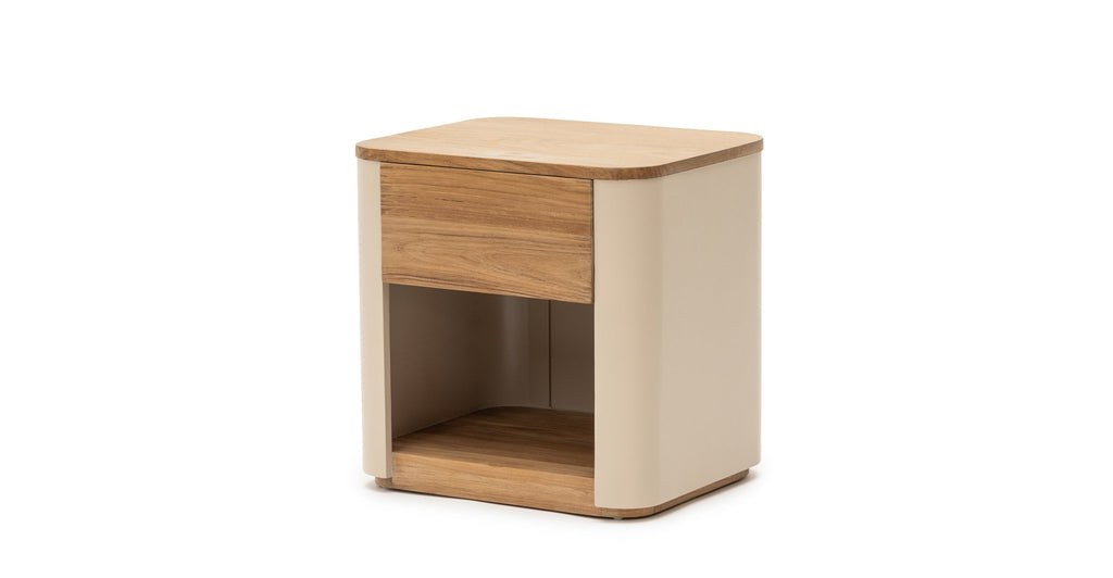 Willow Bedside Table - Beige - THE LOOM COLLECTION