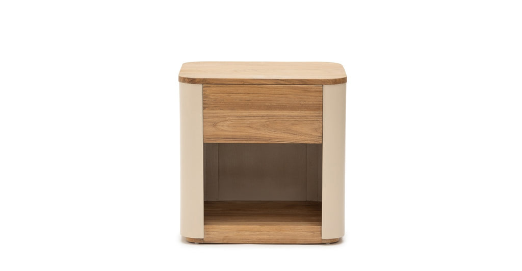 Willow Bedside Table - Beige - THE LOOM COLLECTION