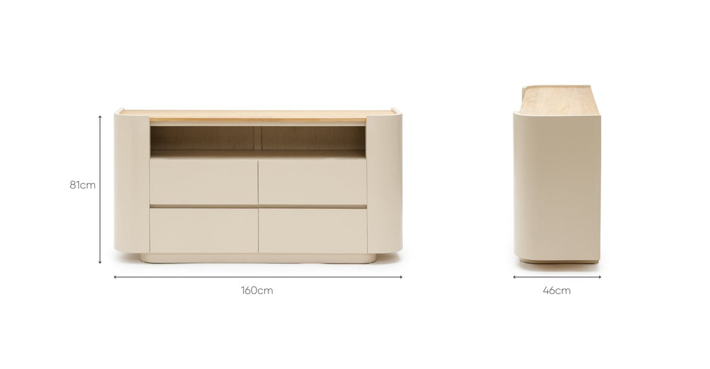 Willow Sideboard - Beige - THE LOOM COLLECTION