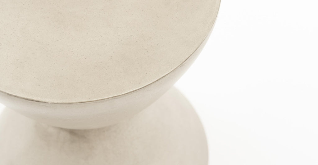ALLY SIDE TABLE - CONCRETE - THE LOOM COLLECTION - DETAIL MATERIAL VIEW