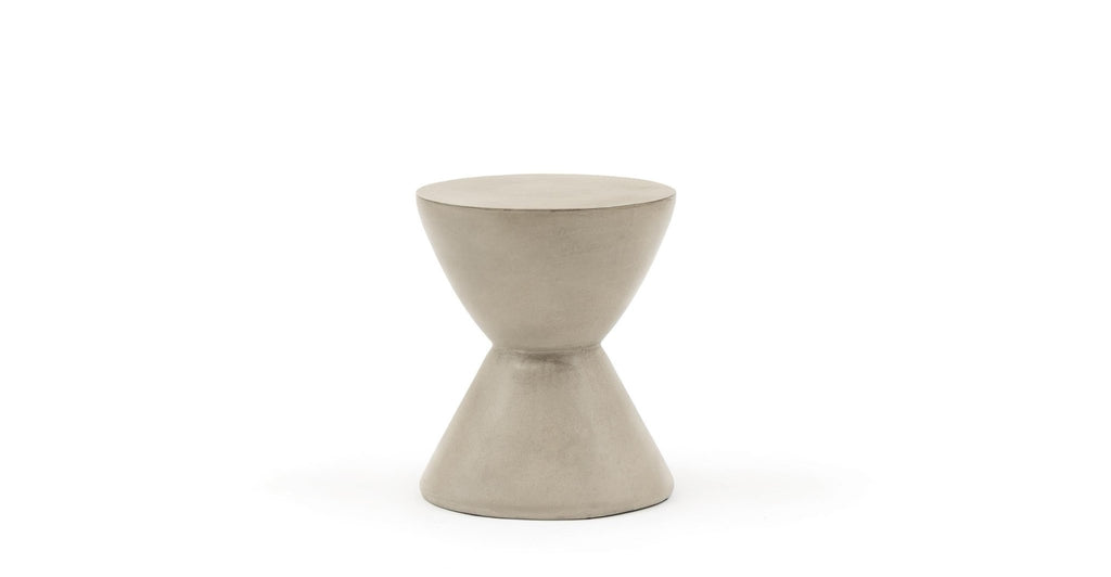 ALLY SIDE TABLE - CONCRETE - THE LOOM COLLECTION - FRONT VIEW