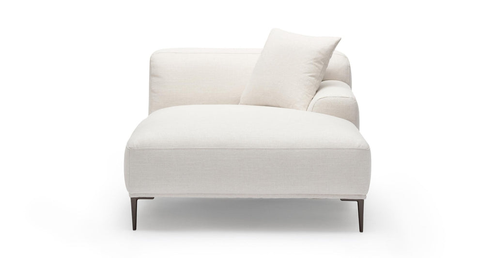 AMELIA CANVAS WHITE RIGHT CHAISE - THE LOOM COLLECTION