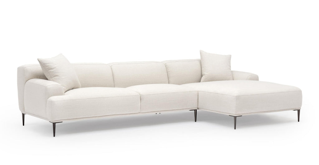 AMELIA EXTRA LARGE L-SHAPED SOFA - CANVAS WHITE - THE LOOM COLLECTION