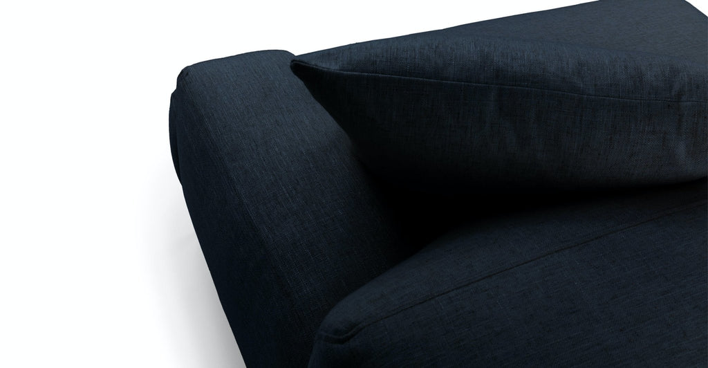 AMELIA EXTRA LARGE L-SHAPED SOFA - MIDNIGHT BLUE - THE LOOM COLLECTION