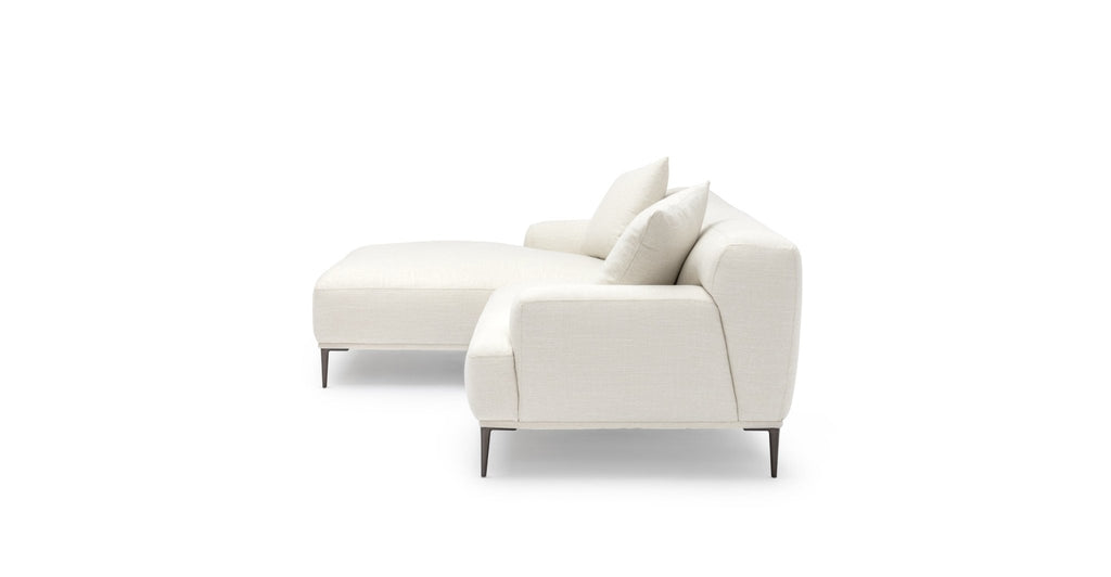 AMELIA L-SHAPED SOFA - CANVAS WHITE - THE LOOM COLLECTION