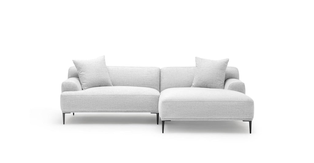 AMELIA L-SHAPED SOFA - SILVER - THE LOOM COLLECTION