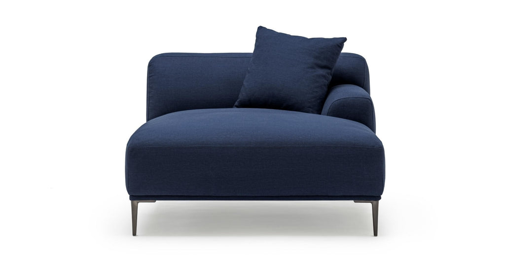 AMELIA MIDNIGHT BLUE RIGHT CHAISE - THE LOOM COLLECTION