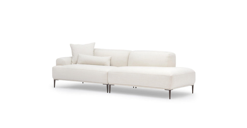 AMELIA OPEN END SOFA - CANVAS WHITE - THE LOOM COLLECTION