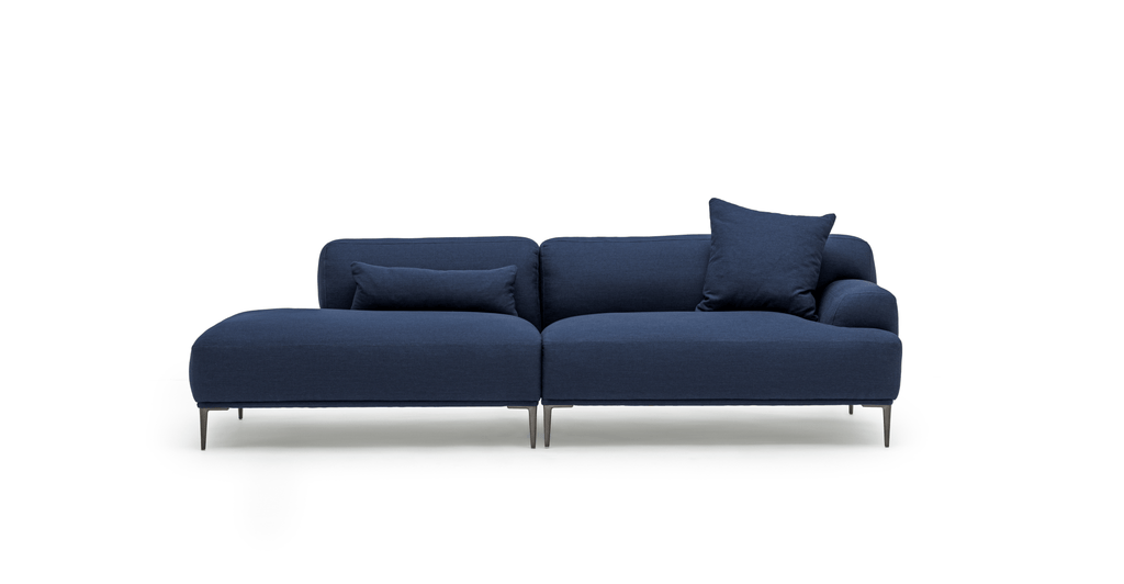 AMELIA OPEN END SOFA - MIDNIGHT BLUE - THE LOOM COLLECTION