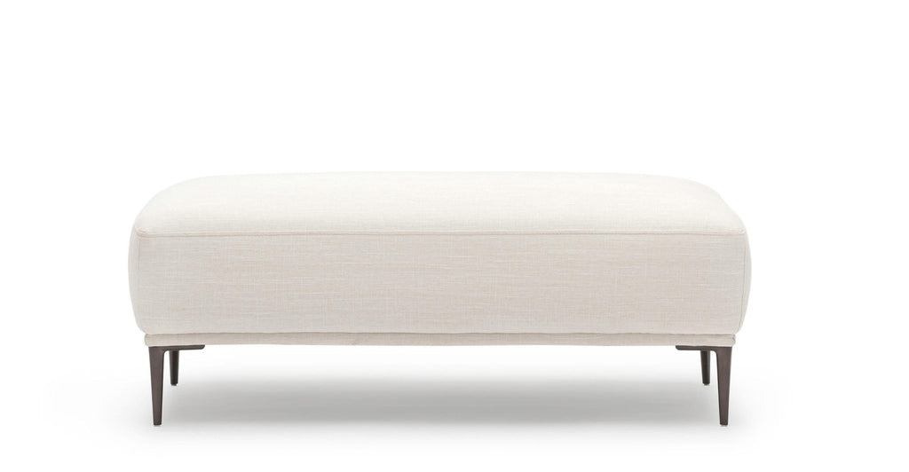 AMELIA OTTOMAN - CANVAS WHITE - THE LOOM COLLECTION