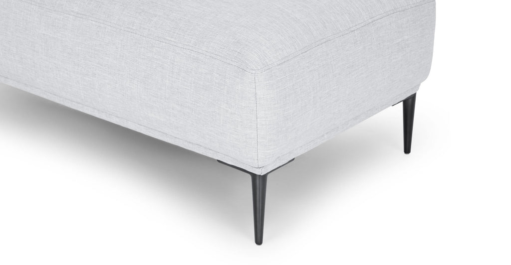 AMELIA OTTOMAN - SILVER - THE LOOM COLLECTION